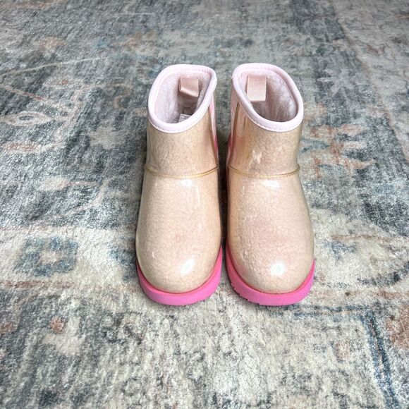 UGG Shoes Ugg Rain Boots 56 Classic Clearmini Pink Sparkle